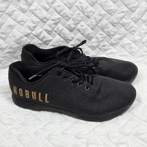 NoBull Outwork Trainers Sneakers Shoes Mens 13.5 Black Gum Sole Gym Workout.